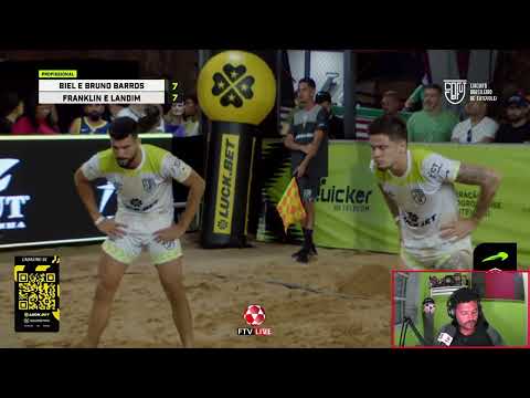 GREAT GAME - Franklin and Landim x Bruno Barros and Biel - Brazilian Footvolley Circuit - React F...
