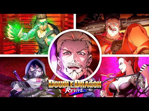 Double Dragon Revive - All Bosses with Cutscenes + Ending (4K 60FPS)