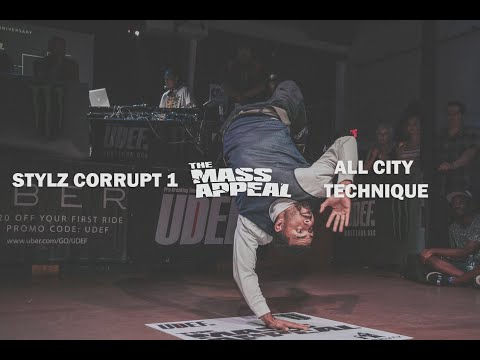 Stylz Corrupt Vs All City Technique | Top 16 | Mass Appeal 2018 | Pro Breaking Tour