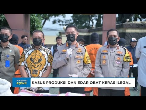 POLDA JABAR UNGKAP KASUS PRODUKSI DAN EDAR OBAT KERAS ILEGAL