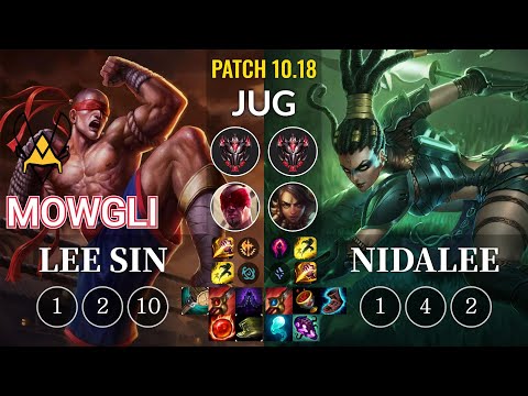 VIT Mowgli Lee Sin vs Nidalee Jungle - KR Patch 10.18
