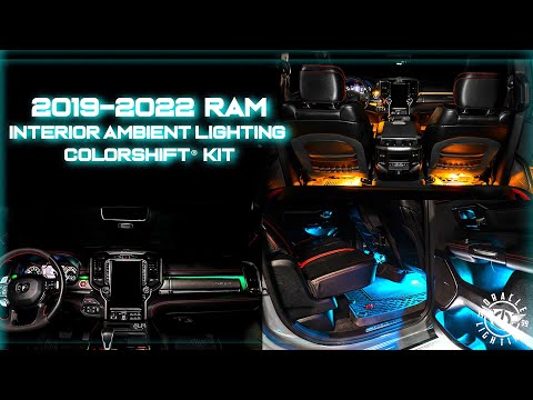 ORACLE Lighting 2019-2024 RAM 1500 Complete Interior Ambient Lighting ColorSHIFT® RGB Conversion Kit