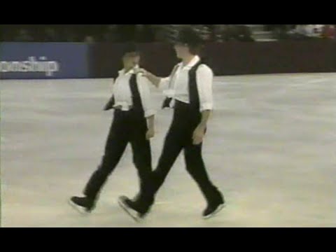 Maya Usova and Alexander Zhulin. RUS. 1995 World Team Championships. Technical program