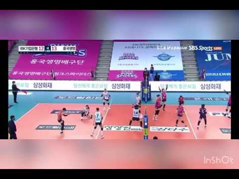 🥰Pink Spiders💕💕💕 🥰lee jaeyeong and kim yeonkoung's quick spike💕💕💕