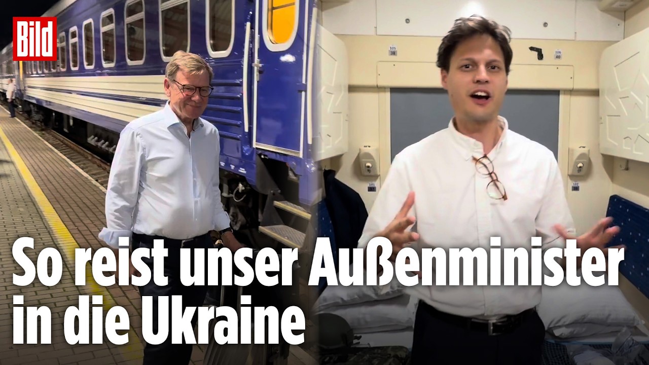 Wadephul in der Ukraine: Per Schlafwagen ins Kriegsgebiet