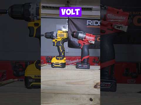 Dewalt or Milwaukee? Best 12v System #dewalt #dewaltvsmilwaukee #milwaukee #tooltestraw #howto #diy