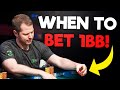 When To CONTINUATION Bet 1 BIG BLIND