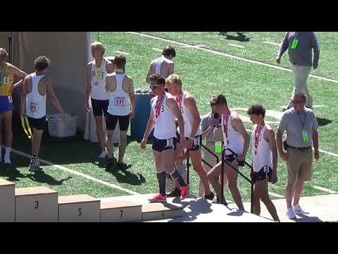 2021 Minnesota State Track Meet-Boys 4x800 Awards Stand