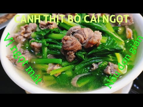 Canh cải ngọt thịt bò