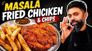Masala Fried Chicken & Chips | Easy Asian Inspired Recipe