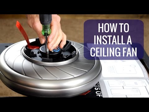How To Install a Ceiling Fan - YouTube