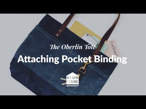 How to Sew Binding to a Hanging Pocket in a Bag