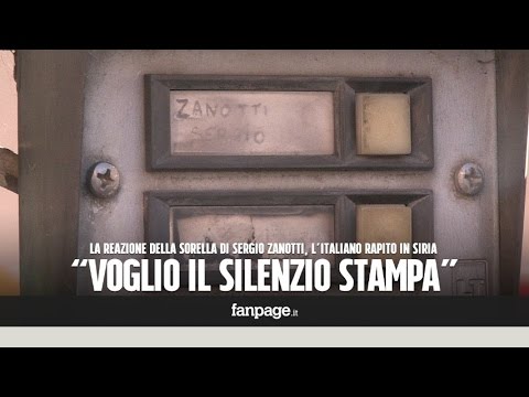Italiano rapito in Siria, la sorella Zanotti: "Andate via, voglio il silenzio stampa"