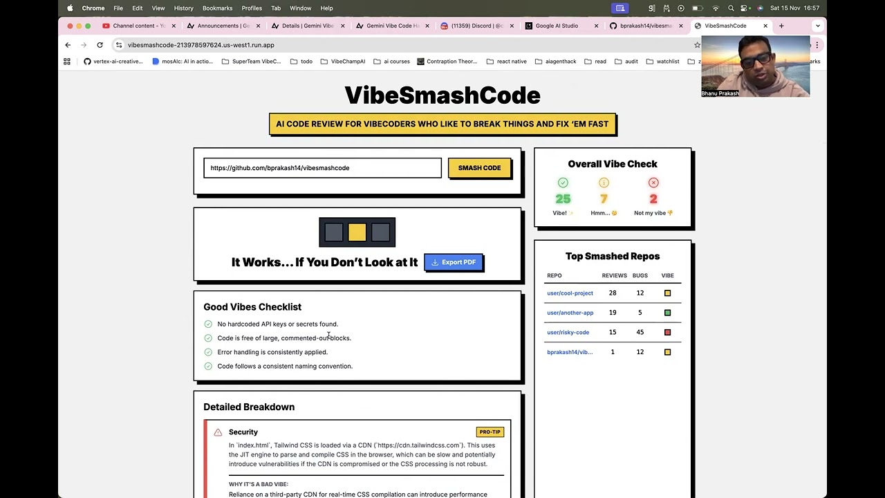 VibeSmashCode project preview