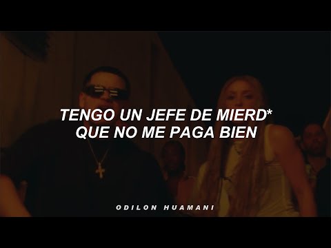 Shakira, Fuerza Regida - El Jefe (Letra)