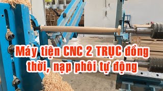 Máy tiện gỗ 2 trục đồng thời Woodmaster WM-1500A2