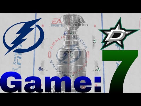 NHL 20 Tampa Bay Lightning Vs Dallas Stars CPU Vs CPU Stanley Cup Finals Game 7