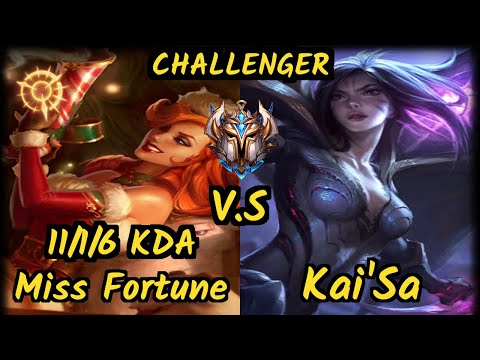 FNC Rekkles (MISS FORTUNE) vs KAI'SA - 11/1/6 KDA BOTTOM ADC CHALLENGER GAMEPLAY - EUW