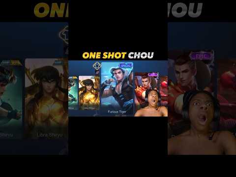 🙀 one shot chou with underrated chou skin #mobilelegends #mlbb #choou #chou