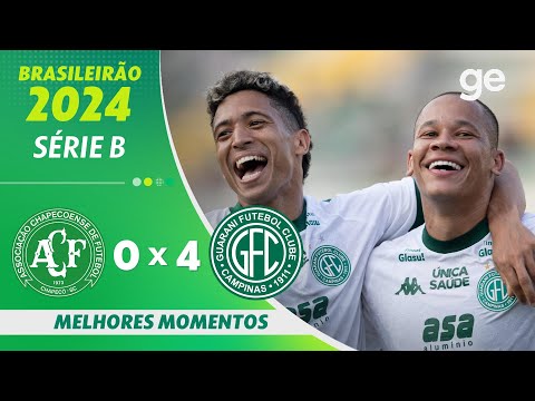 Gols e lances de Chapecoense x Guarani