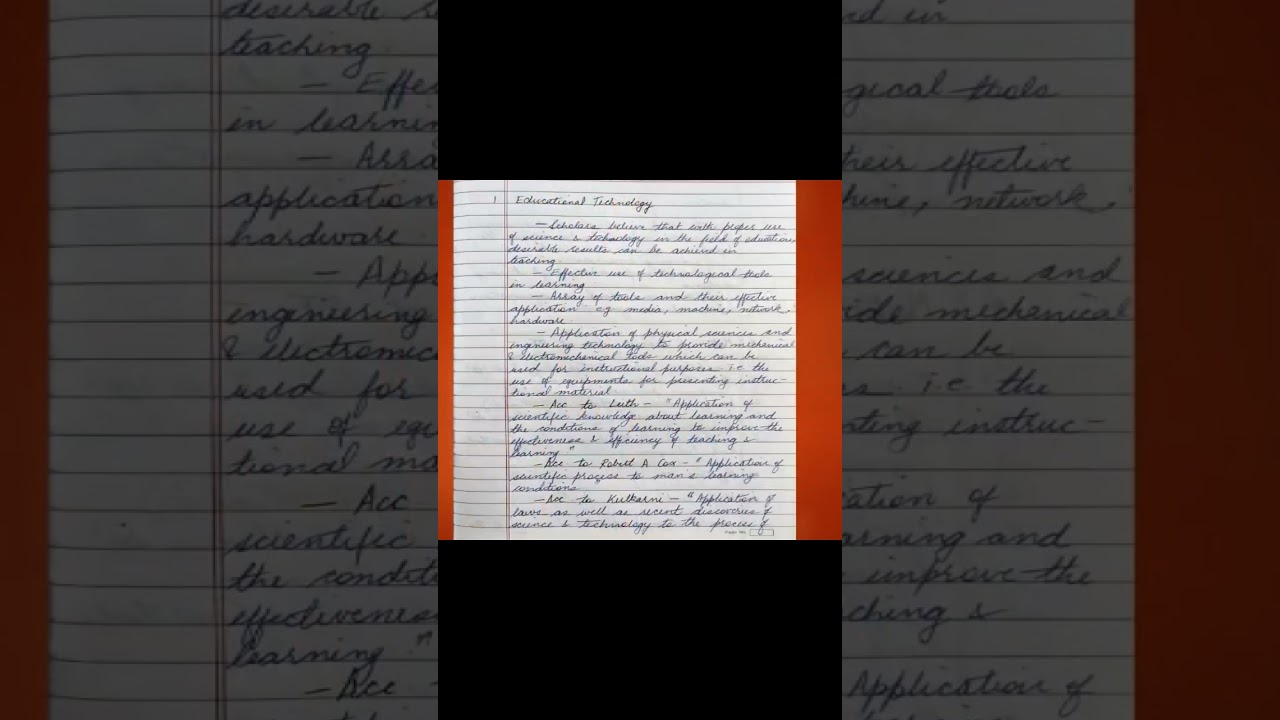 Educational Technology #notes #education #teachingcommunity #teachingresource #english #exam #class