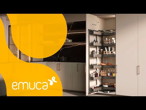 Plateaux réglables pour meuble d'angle Lake Harmony - anthracite EMUCA