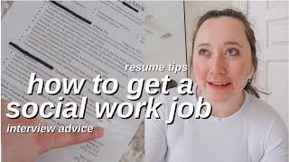interview & resume tips for social workers ✏️📄👩🏻‍💼
