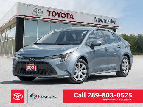 2021 Toyota Corolla LE CVT in Gray for sale at Newmarket Toyota in Newmarket, ON