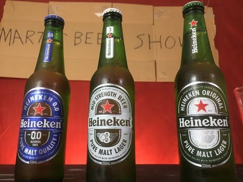 Non Alcoholic Heineken vs Full Strength vs Mid Strength. Can I Tell The Difference??