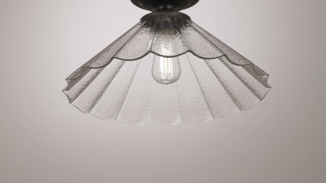 Video 1 Watch A Video About the Possini Euro Vandross Matte Black Ceiling Light
