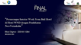 Perancangan Interior Work From Bali Hotel di Hotel WND dengan Pendekatan Neo-Vernakular