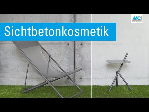 Beton schöner machen - Sichtbetonkosmetik auf Betonwand (Sichtbeton)