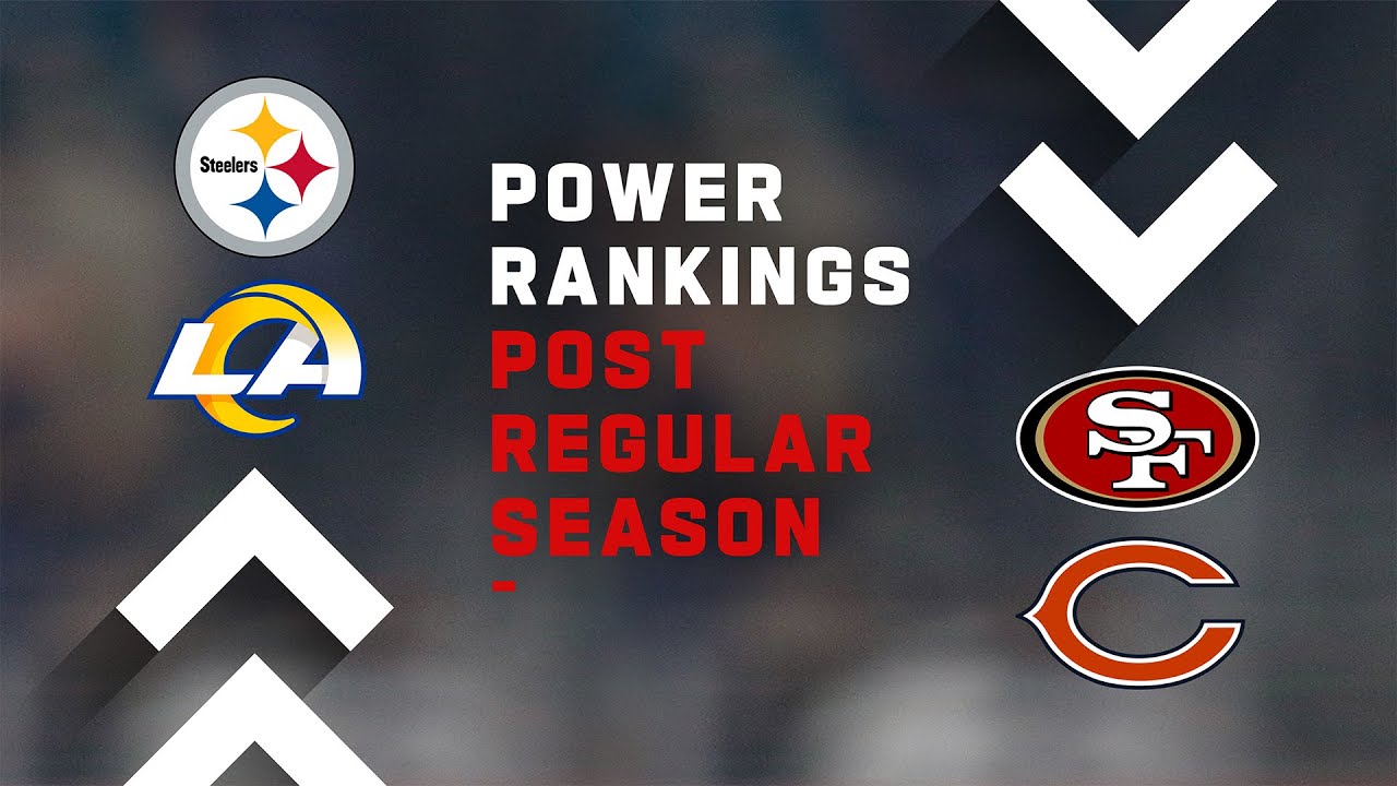 NFL Power Rankings Post Regular Season