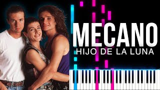 MECANO - Hijo De La Luna | Piano Tutorial | Easy To Learn & Play