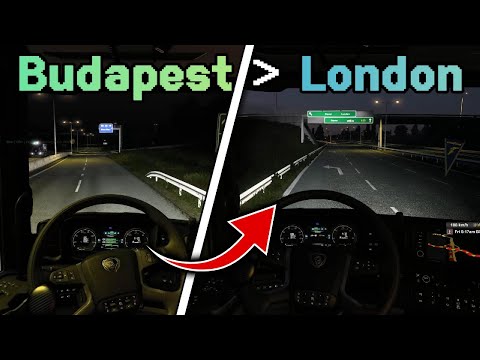 Budapest 🇭🇺 to London 🇬🇧 | Truckers MP 🚚 | Timelapse