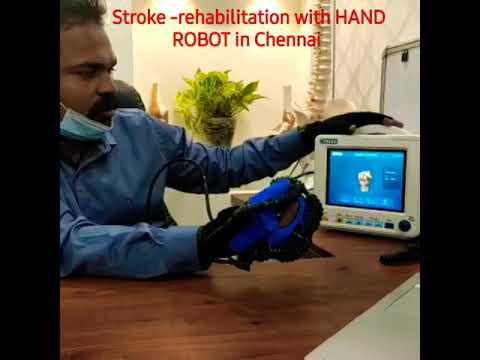 #stroke #handrehabilitation in Jk physio and rehab clinics advanced robotics -Chennai