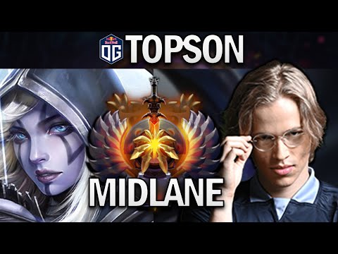 OG.TOPSON DROW RANGER - MIDLANE - DOTA 2 7.27 GAMEPLAY