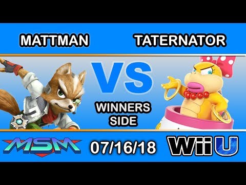 MSM 155  - Mattman (Fox) Vs Blast | Taternator (BowserJr) Winners R2 - Smash 4