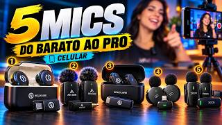 5 Melhores Microfones Sem Fio para Celular de 2026 | Baratos e Profissionais!
