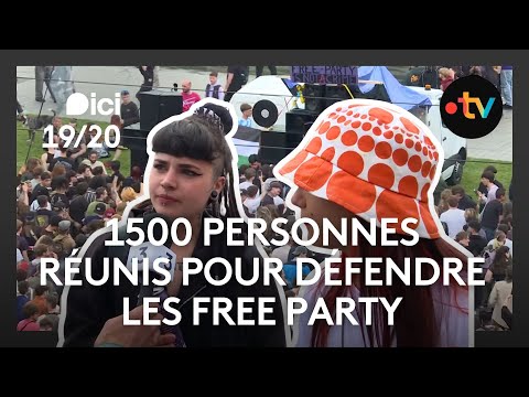 "Manifestive", 1 500 personnes manifestent à Nantes pour défendre les free party