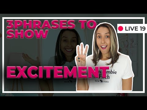 3 Phrases to Show Excitement in English - English Vocabulary Video