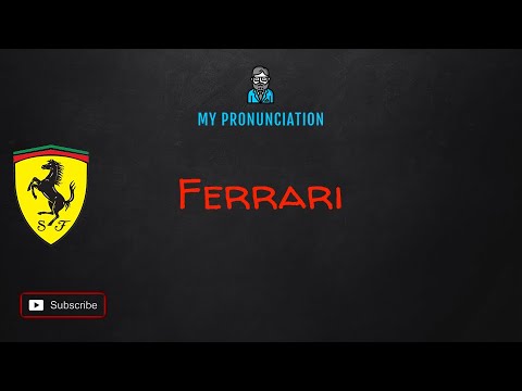 How to pronounce Ferrari || Car Brand || My Pronunciation