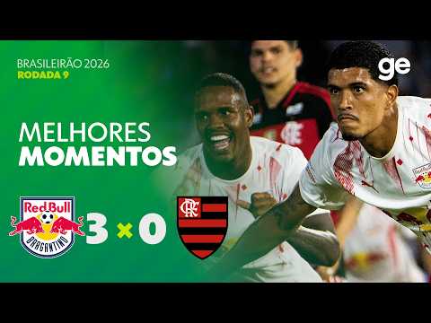 Gols e lances de Red Bull Bragantino x Flamengo