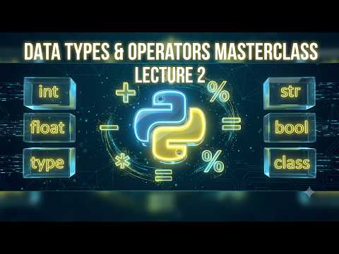 Python Programming Lecture 2 Data Types Operators Int108