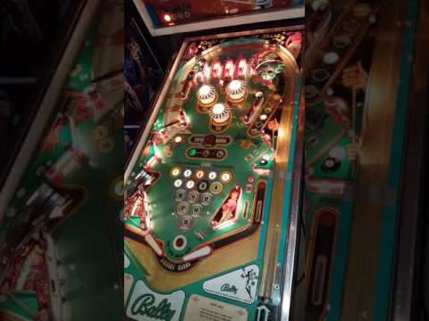 Bally Eight Ball pinball game play.