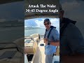 How To Cross Another Boat's Wake: Bridge Marina Boating Tips #shorts