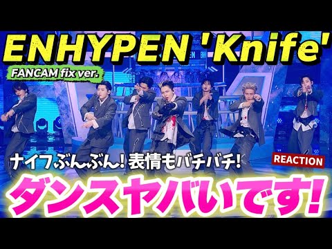 【ENHYPEN】定点で観たらナイフダンスやばすぎた！Knife - ENHYPEN (엔하이픈) [Music Bank] REACTION!