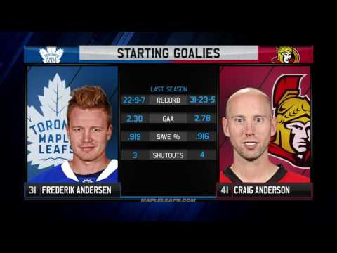 Maple Leafs Game Preview: Toronto at Ottawa - October 12, 2016