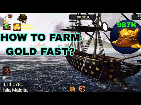 HOW TO FARM GOLD FAST IN PIRATES OF THE CARIBBEAN GAME