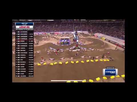 Gage Schehr crash Seattle Supercross